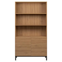 BÜCHERREGAL Kolb Natur 100 cm x 184 cm - Braun, Holzwerkstoff (100/184/35cm) - Kenay Home