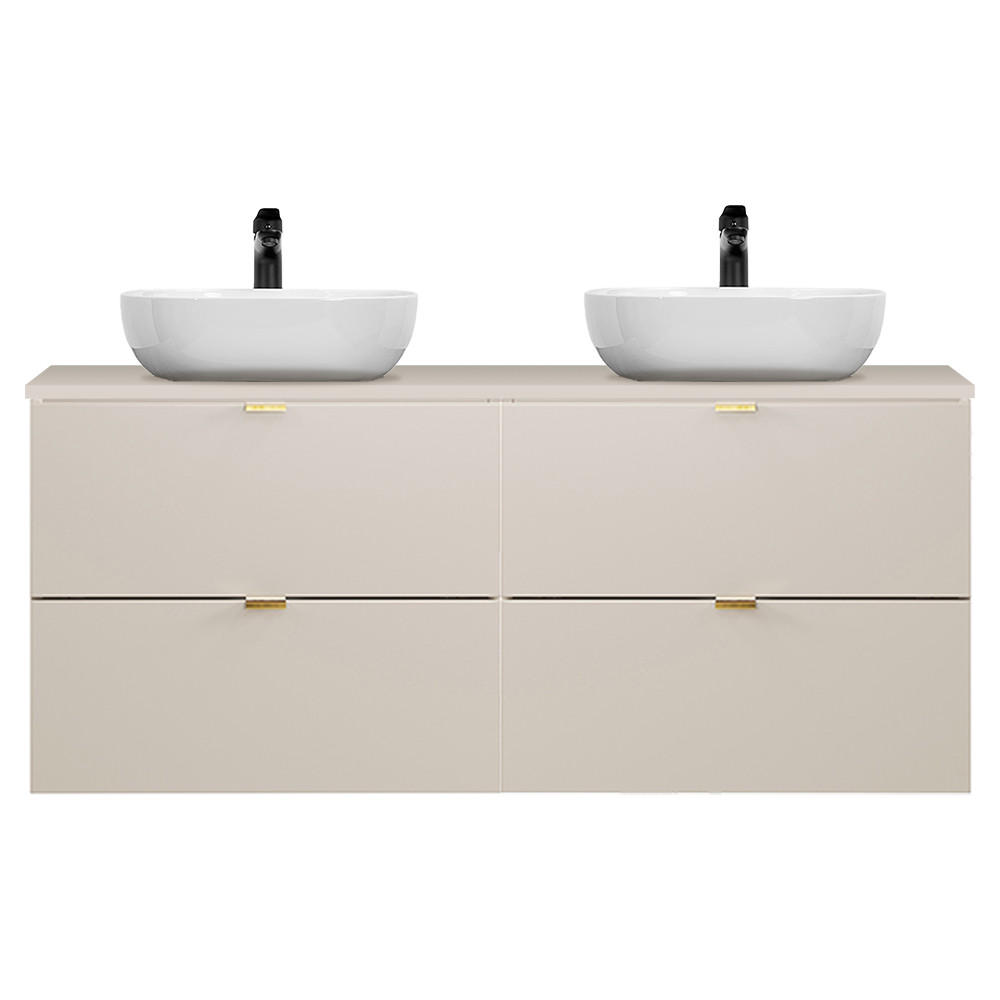 WASCHTISCH Durango-56 - Beige, Holzwerkstoff (121/66/47cm) - Lomado