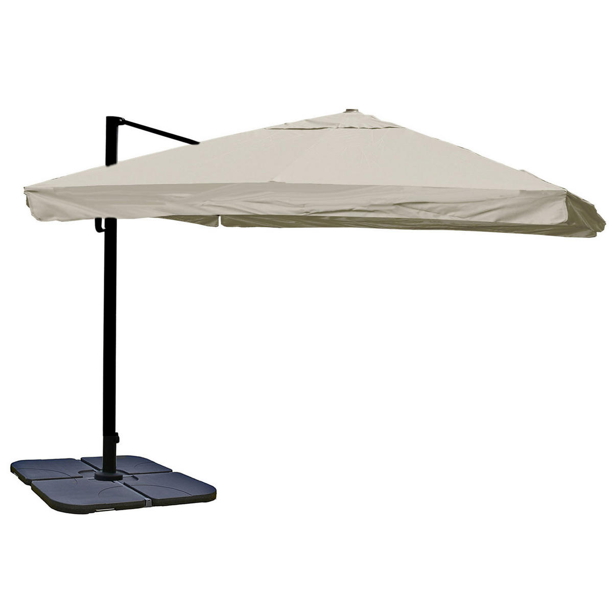AMPELSCHIRM Ecru 350/350 cm - Ecru, Textil (410/350cm) - MCW