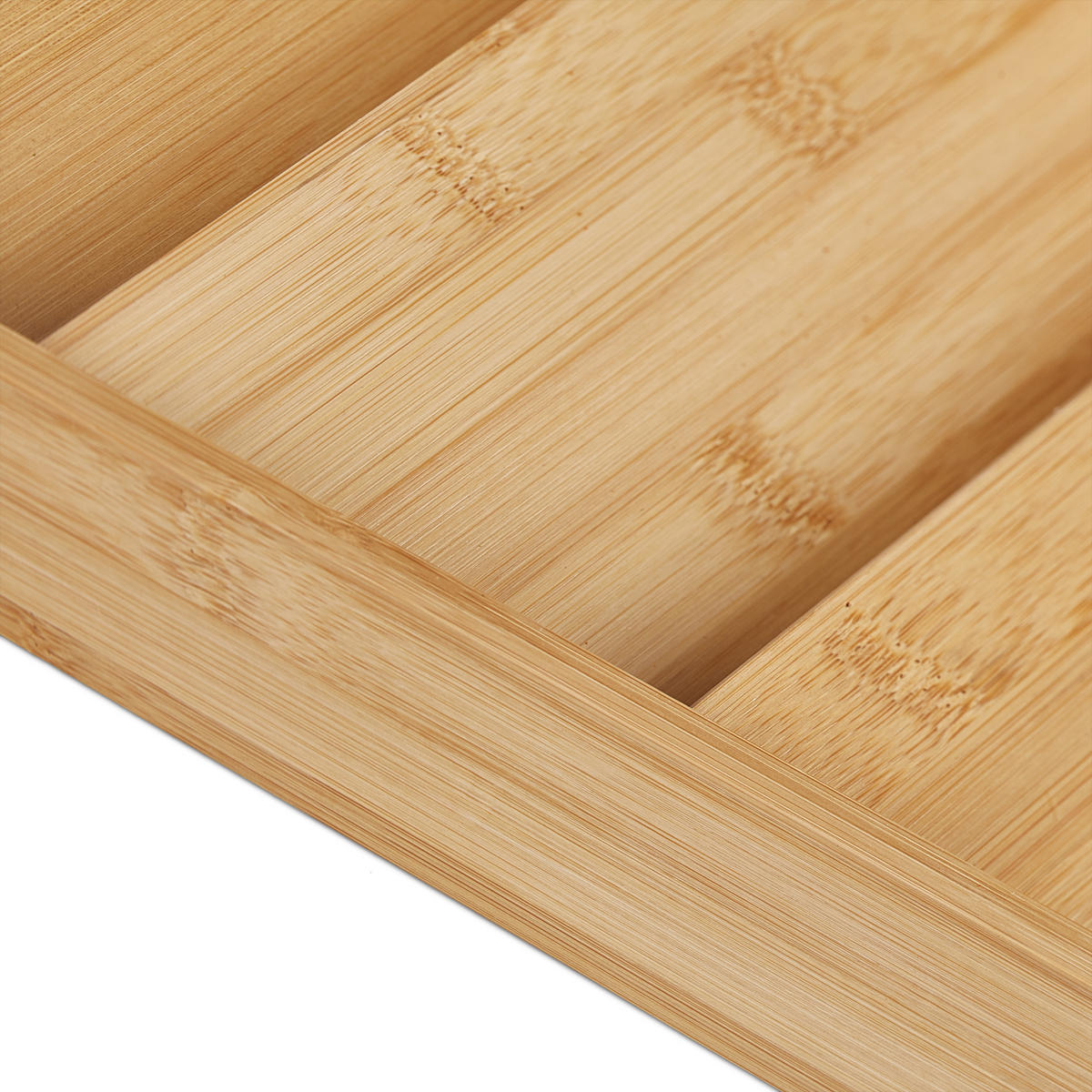 GEWÜRZREGAL Schublade - Hellbraun, Holz (20/5/38cm) - Relaxdays