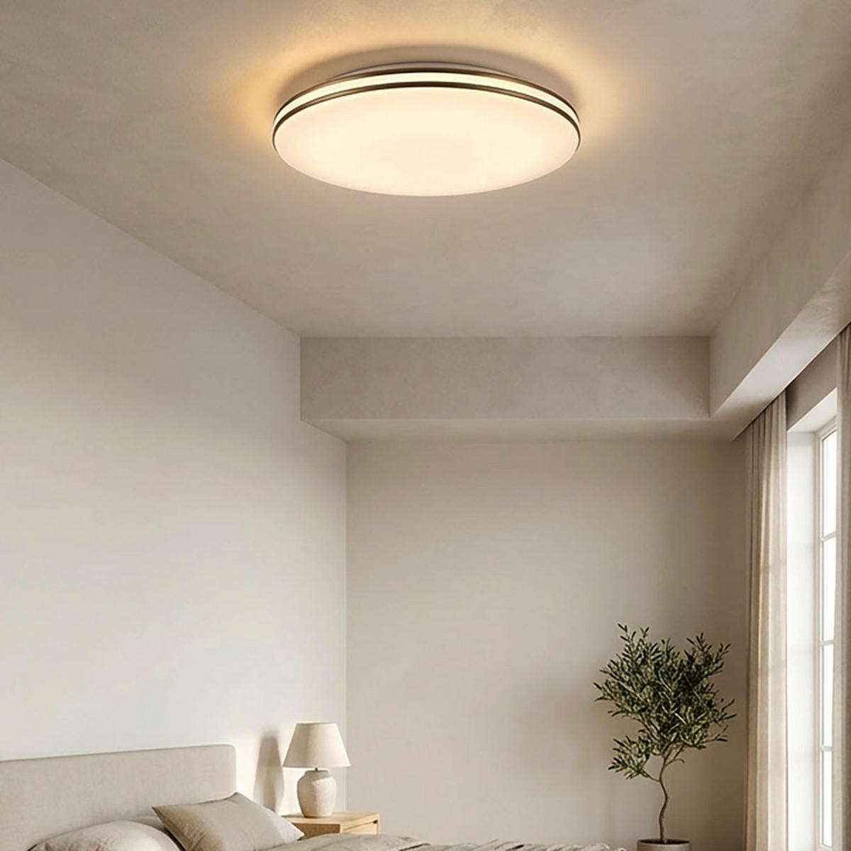 LED DECKENLEUCHTE Pierre Weiß Metall - Weiß, Metall (37/37/8cm) - Globo Lighting