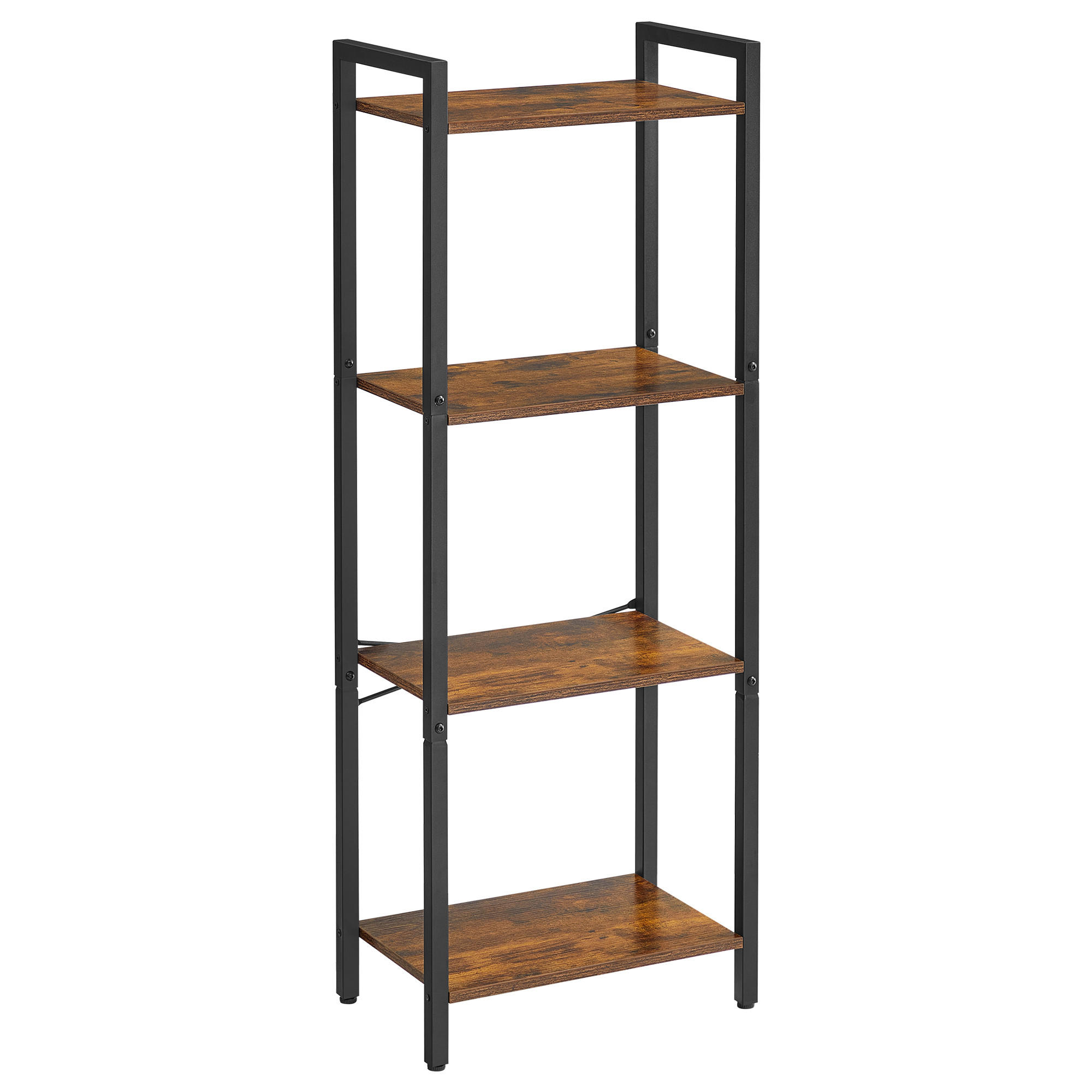 STANDREGAL Bas - Braun, Holzwerkstoff (24/107/40cm) - VASAGLE