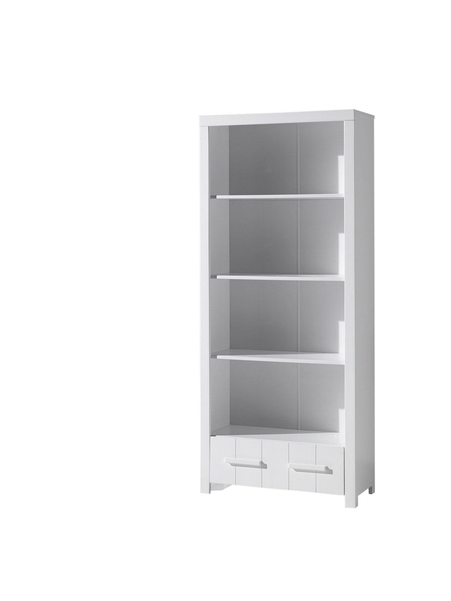 STANDREGAL Karalynn 87x39x206 aus MDF in der Farbe Weiß - Weiß, Holzwerkstoff (87/206/39cm) - 58aufmkessel