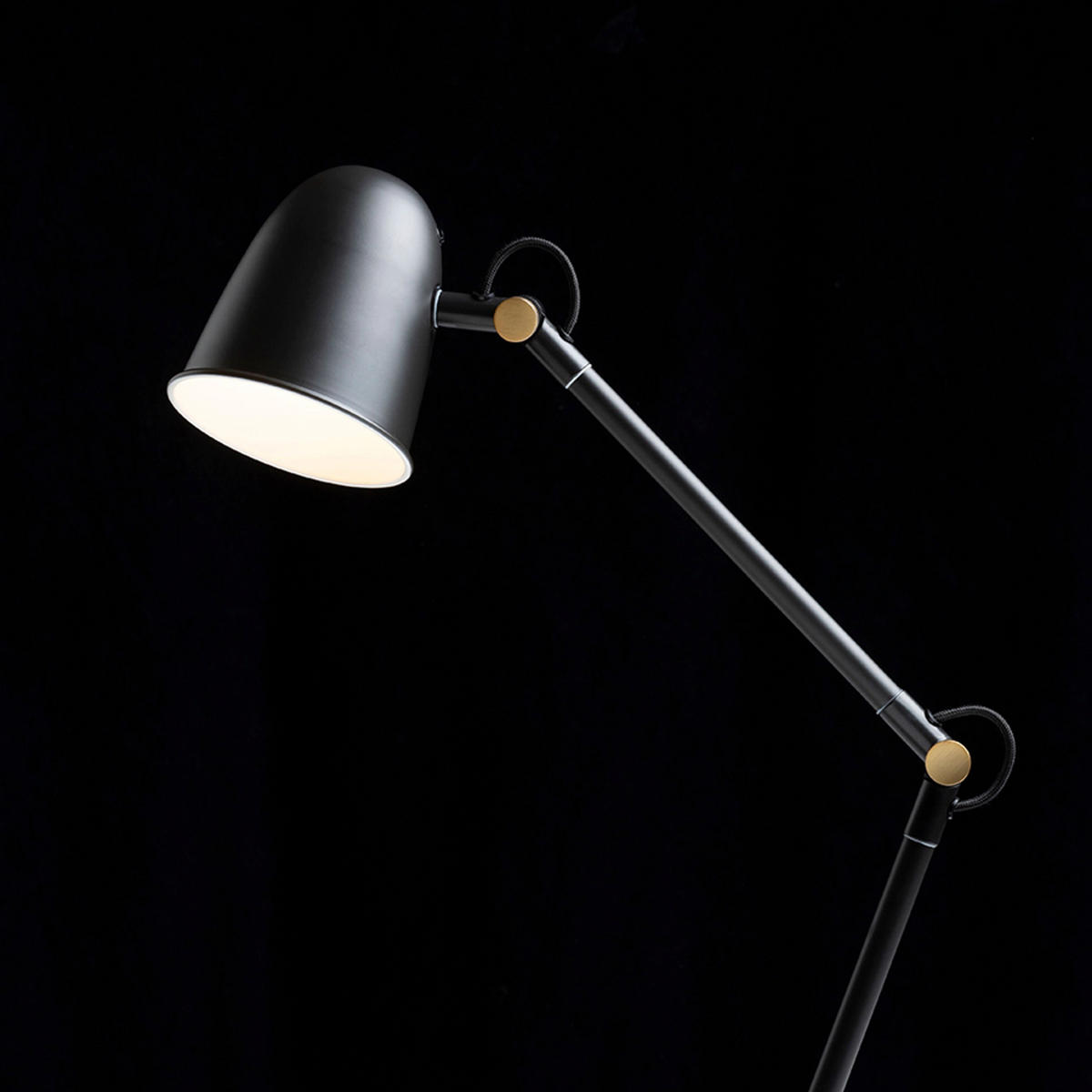 TISCHLEUCHTE DANNY Schwarz 5 W - Schwarz, Metall (25/25/50cm) - Rendl