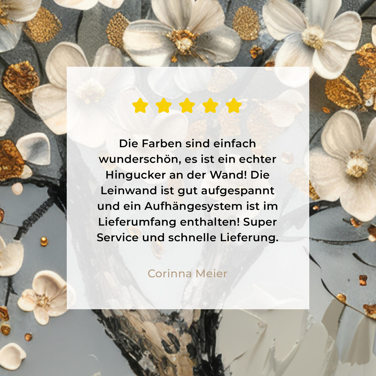 LEINWANDBILD Baum - Blumen - Weiß - Natur - Kunst Deko XXL 80x120 cm - Weiß, Textil (80/120cm) - MuchoWow