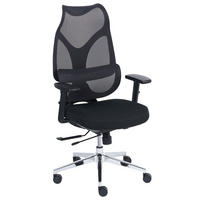 KANCELÁŘSKÁ ŽIDLE Látka Černá Velio - černá, textil (40/115/60cm) - Beliani
