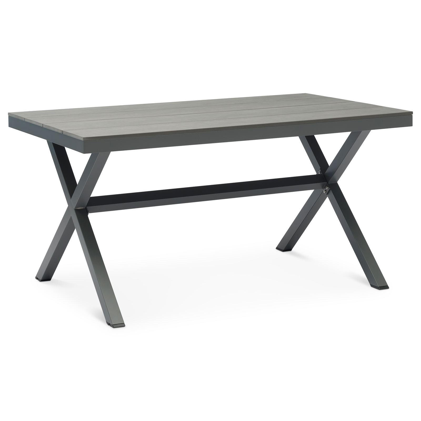 GARTENTISCH WINDY - Grau, Metall (90/150/75cm) - IDIMEX