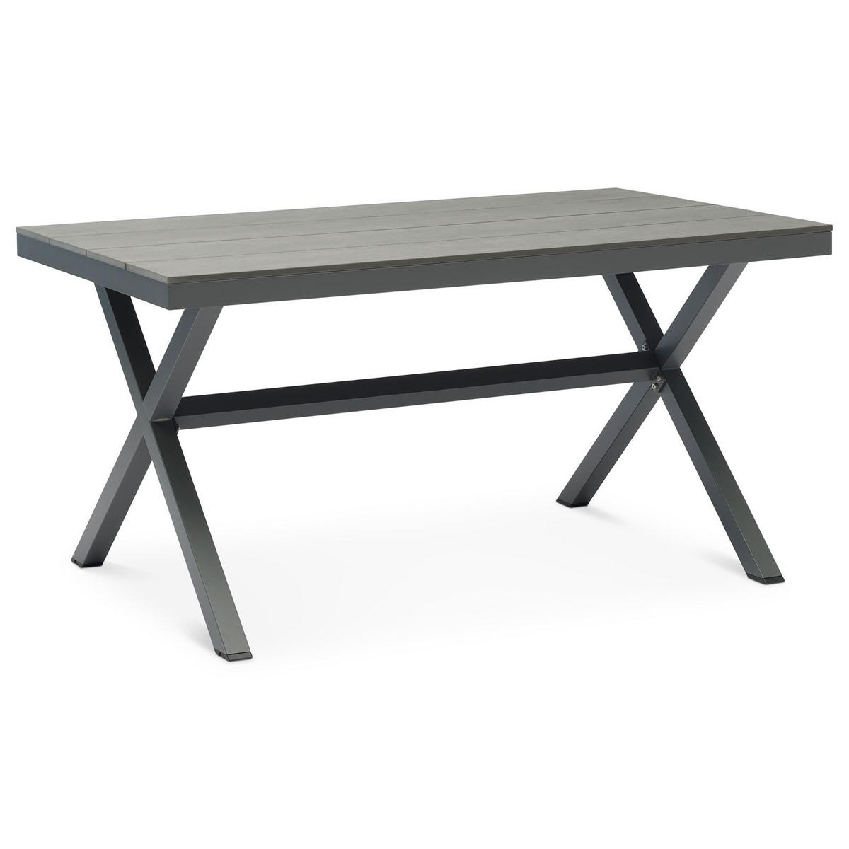 GARTENTISCH WINDY - Grau, Metall (90/150/75cm) - IDIMEX