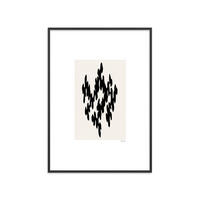 POSTER mit Rahmen Arch Atelier - La Collection Japonaise - 03 - Schwarz, Holz/Papier (70/100cm) - Poster&Frame