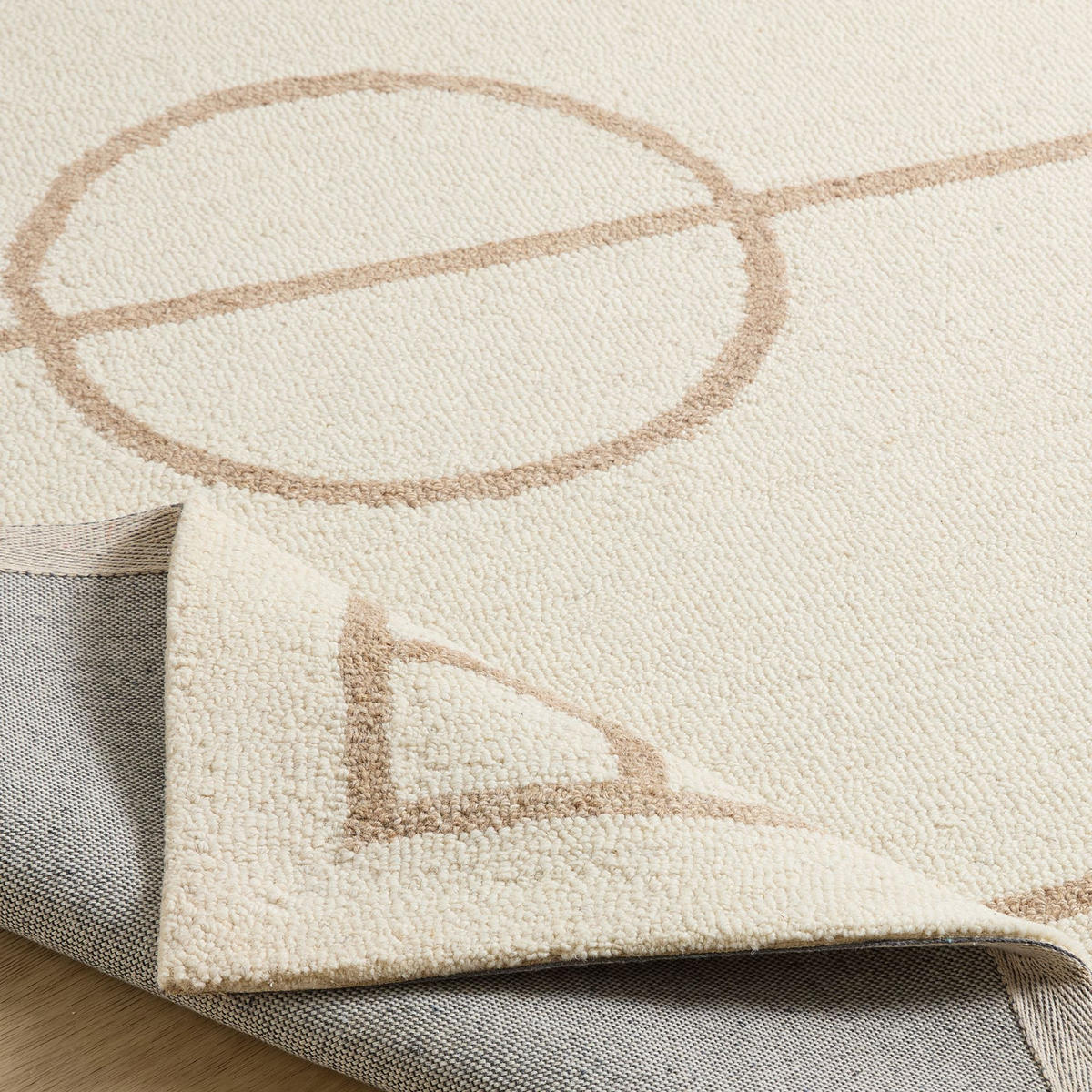 HANDTUFTTEPPICH Natur Kids - Kinderteppich mit Fußballdesign 80 x 150 cm - Naturfarben, Textil (80/150cm) - Natur Pur