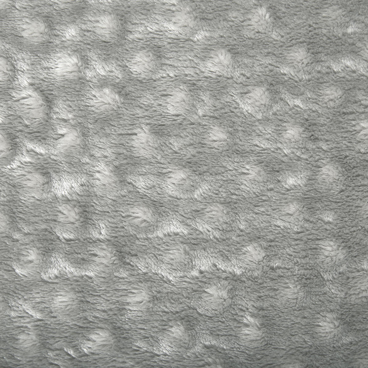 DECKE Hellgrau Samur 220/200 cm - Hellgrau, Textil (200/220cm) - Beliani