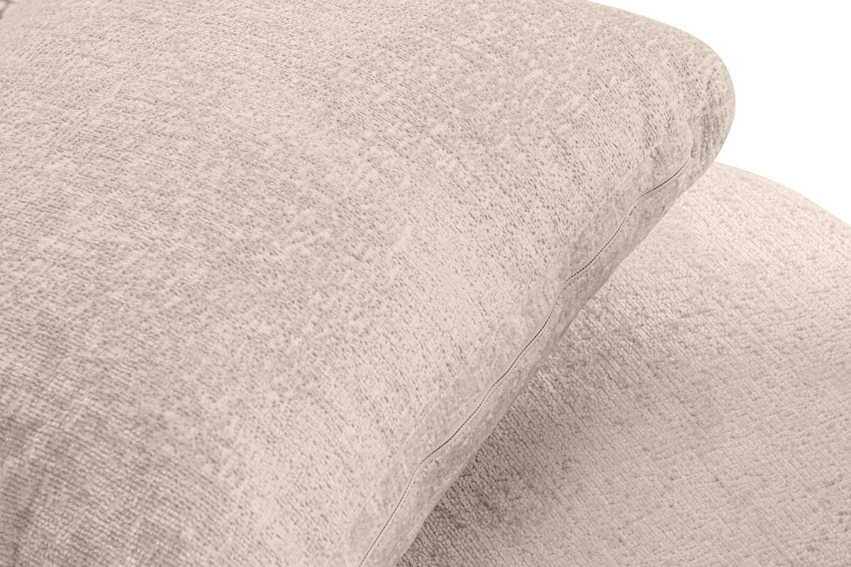 DREHSESSEL RAGGI 360° Drehfunktion mit inklusive dekorativem Kissen, Ecru - Ecru, Textil (92/75/94cm) - KONSIMO®