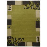 HANDTUFTTEPPICH Hawai 50x80 cm - Grün, Textil (50/80cm) - THEKO
