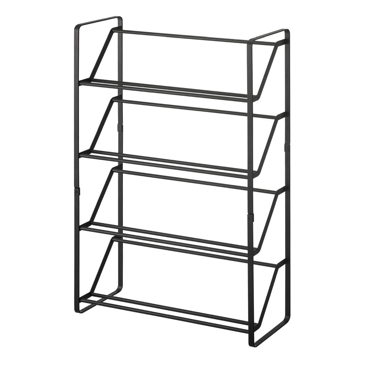 SCHUHREGAL Frame schwarz 53/80/17 cm schmal - Schwarz, Metall (53/80/17cm) - Yamazaki