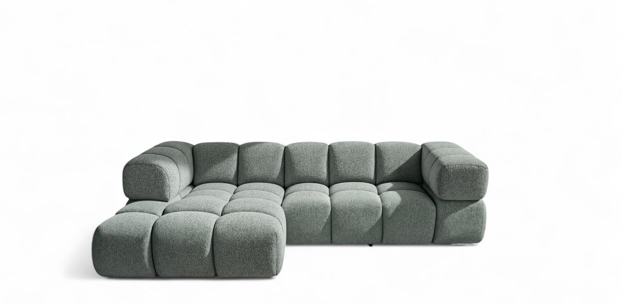 Fun Möbel Ecksofa Grün 280x150 cm