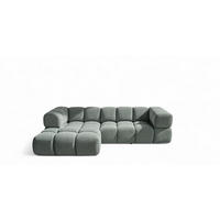 ECKSOFA Blanche In Puente - Grün, Holzwerkstoff/Textil (280/150cm) - Fun Möbel