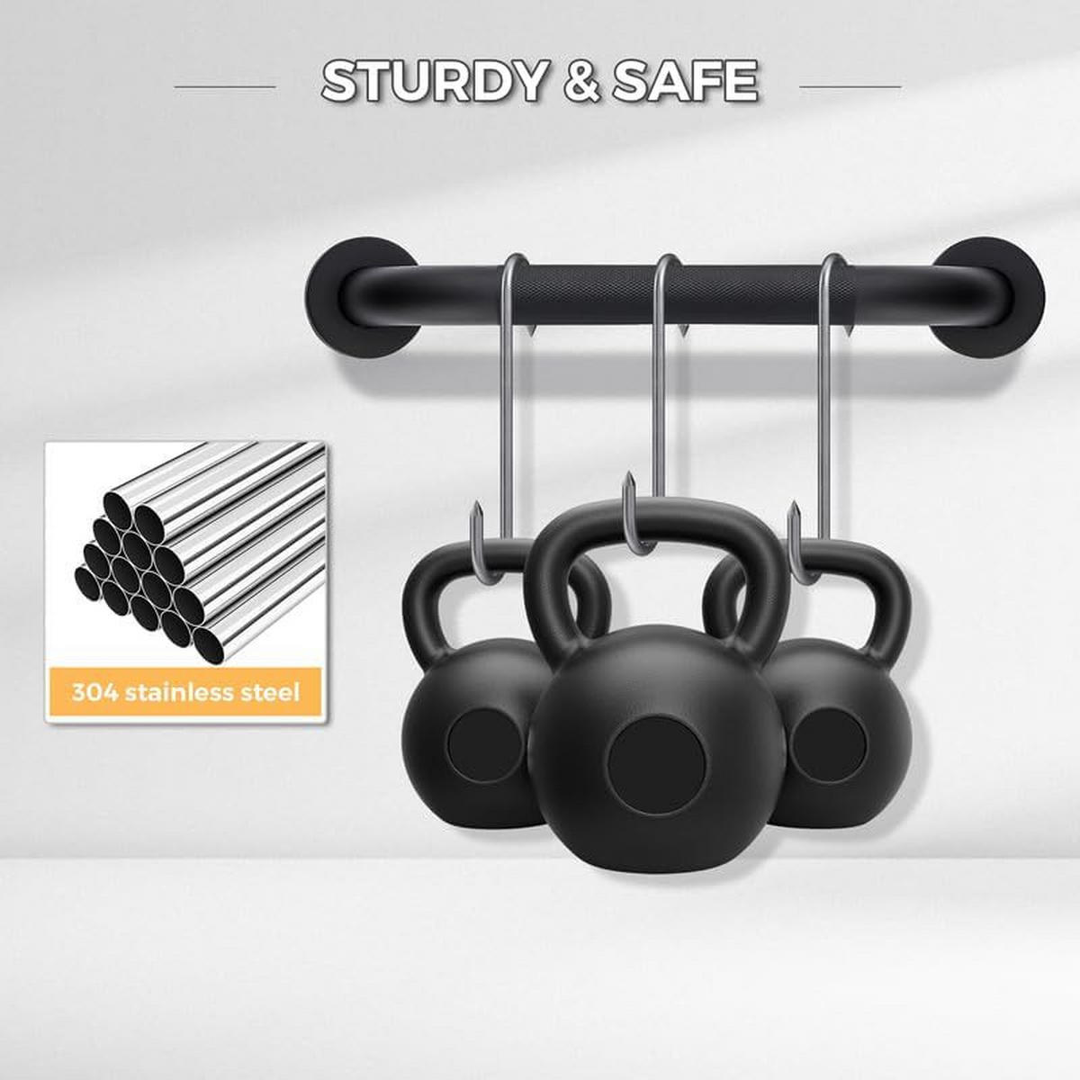 HALTEGRIFF – Schwarz – Edelstahl 304 – 40 cm – 2er-Set - Schwarz, Metall (41/4/14.5cm)