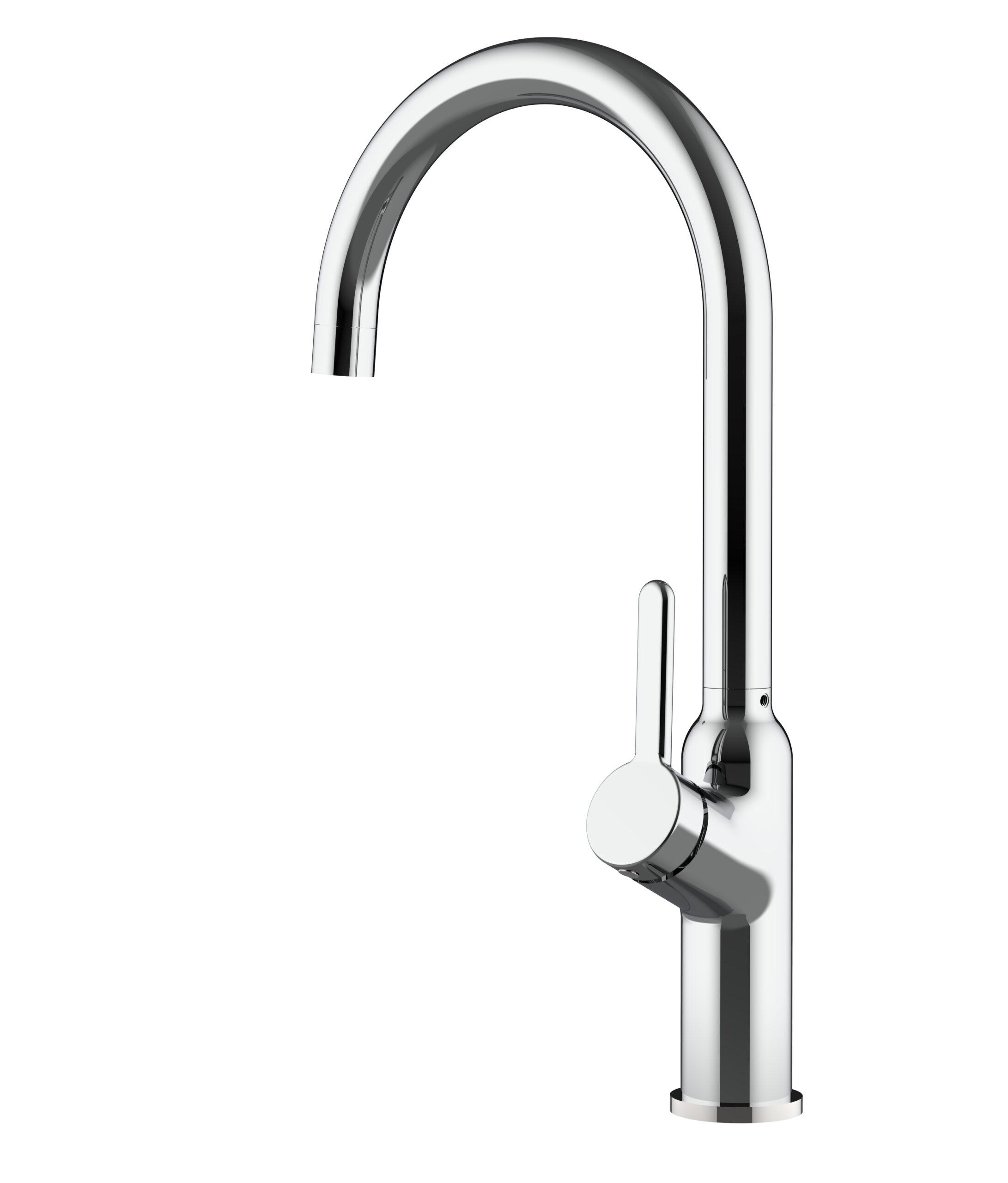 KÜCHENARMATUR, Verchromt, 360° schwenkbar - Chromfarben, Metall (20.19/41/20.19cm) - VIZIO