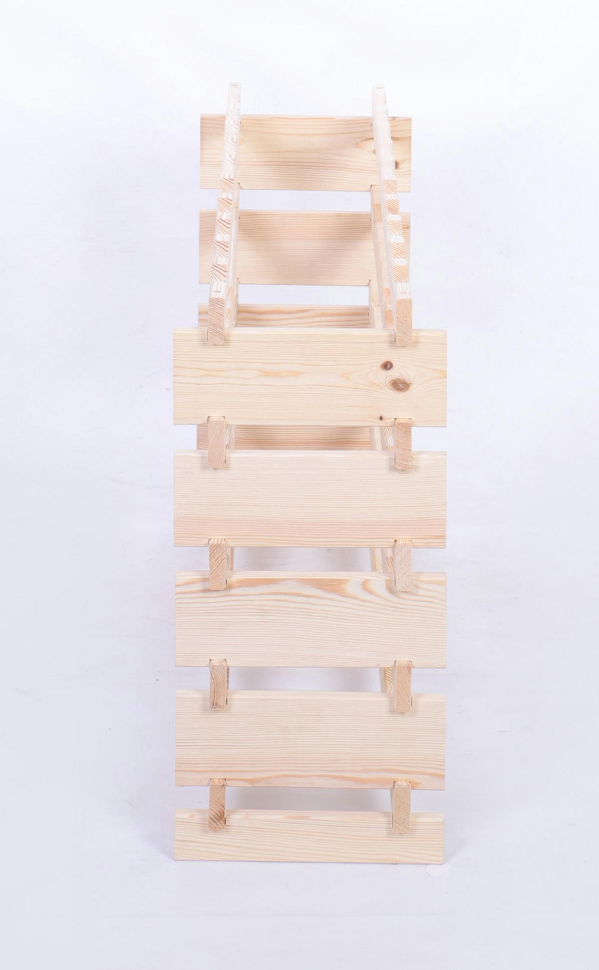 WEINREGAL VINOTECA FLEX PRO HxBxT 65x103x28cm 50 Flaschen auf 5 Ebene Natur unbehandelt - Naturfarben, Holz (103/65/28cm) - PROREGAL