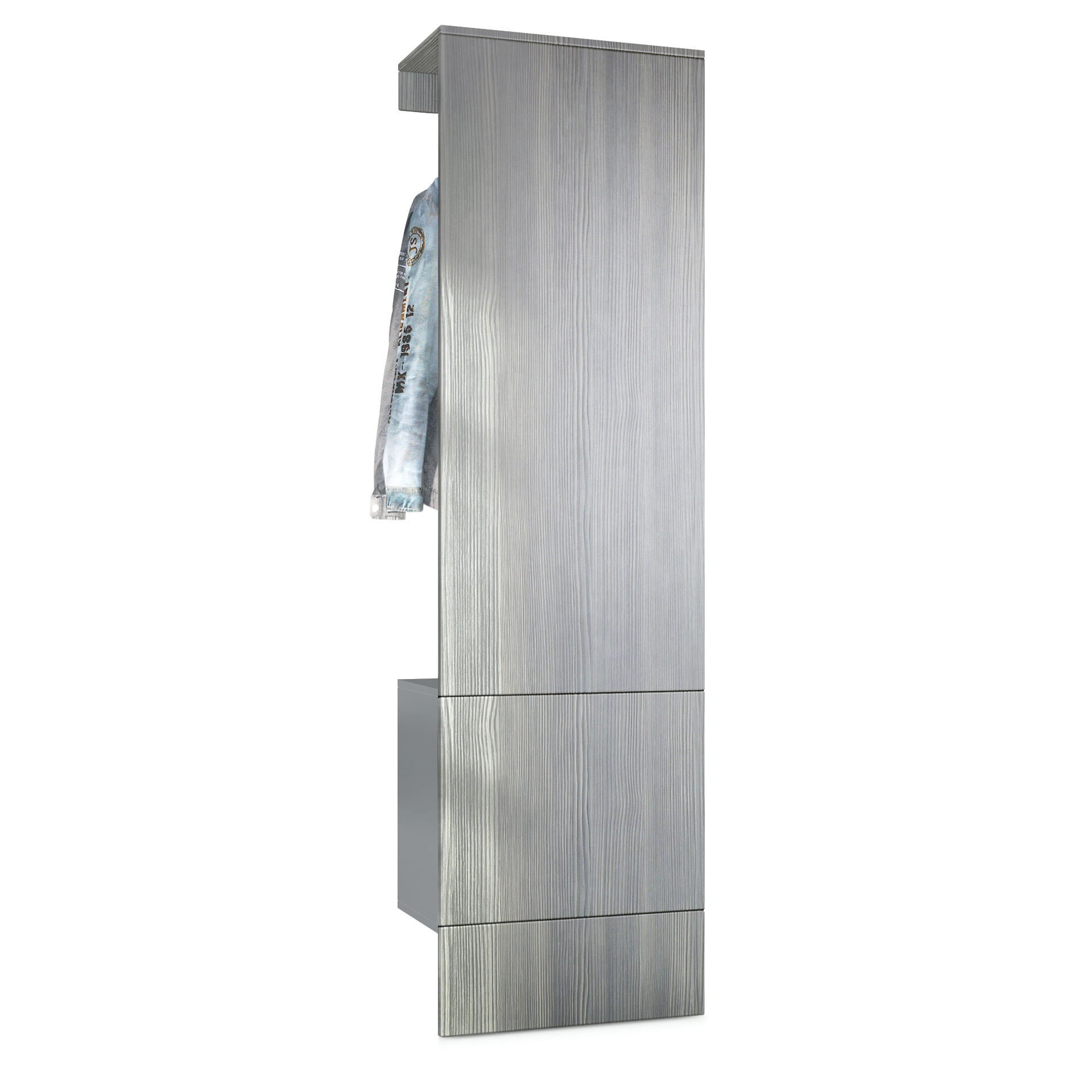 GARDEROBE Carlton Paneel in Avola-Anthrazit - Anthrazit, Holzwerkstoff (52/193/35cm) - Vladon