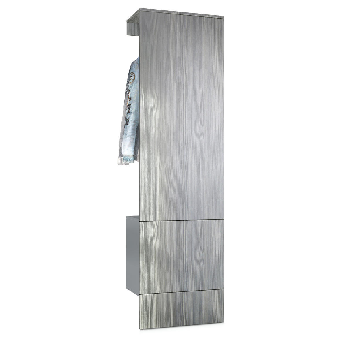 GARDEROBE Carlton Paneel in Avola-Anthrazit - Anthrazit, Holzwerkstoff (52/193/35cm) - Vladon