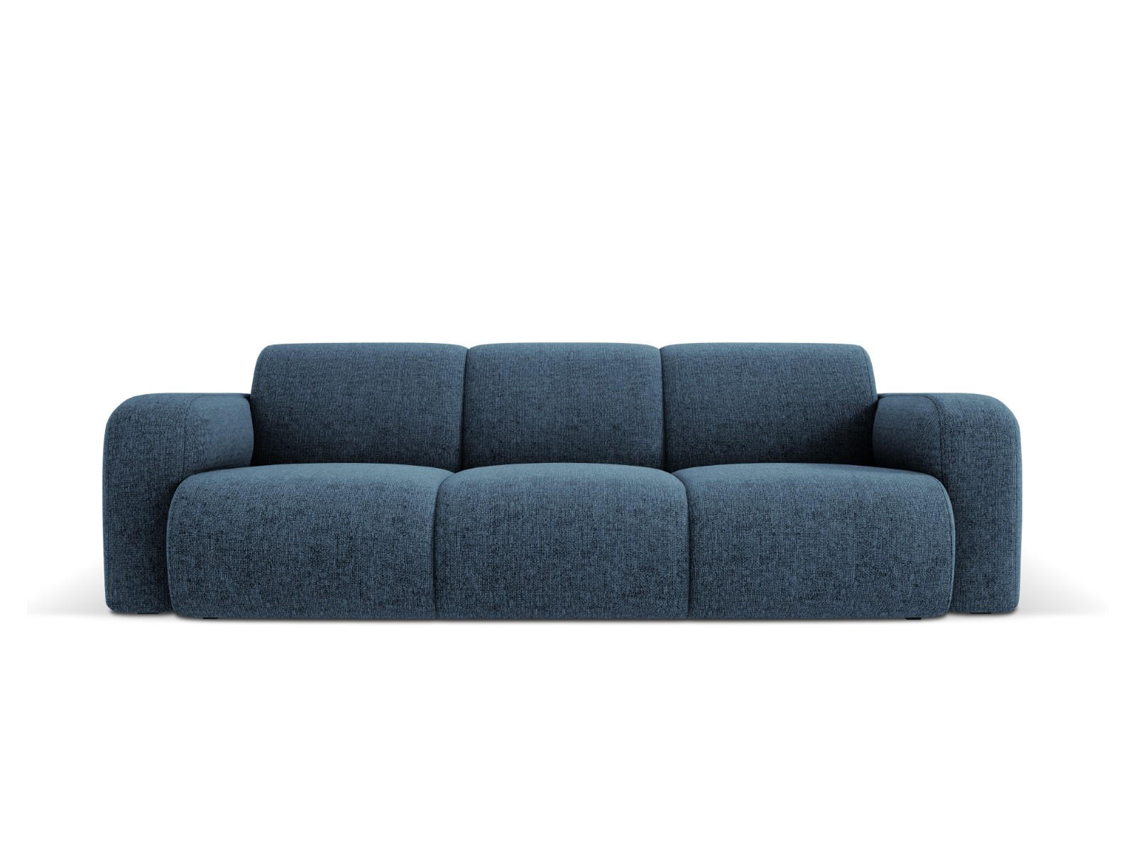 SOFA Molino aus Chenille-Stoff königsblau 3 Sitzplätze - Blau, Textil (95/72/235cm) - Micadoni