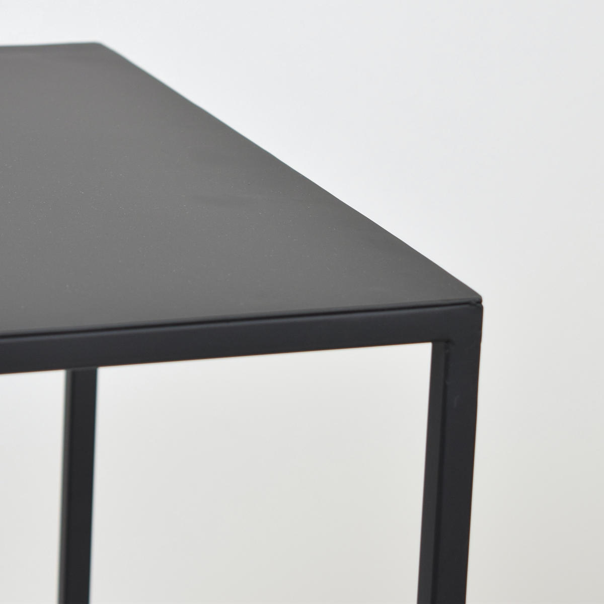 BEISTELLTISCH Aron Schwarz - Schwarz, Metall (38/38/40cm) - LOFT42