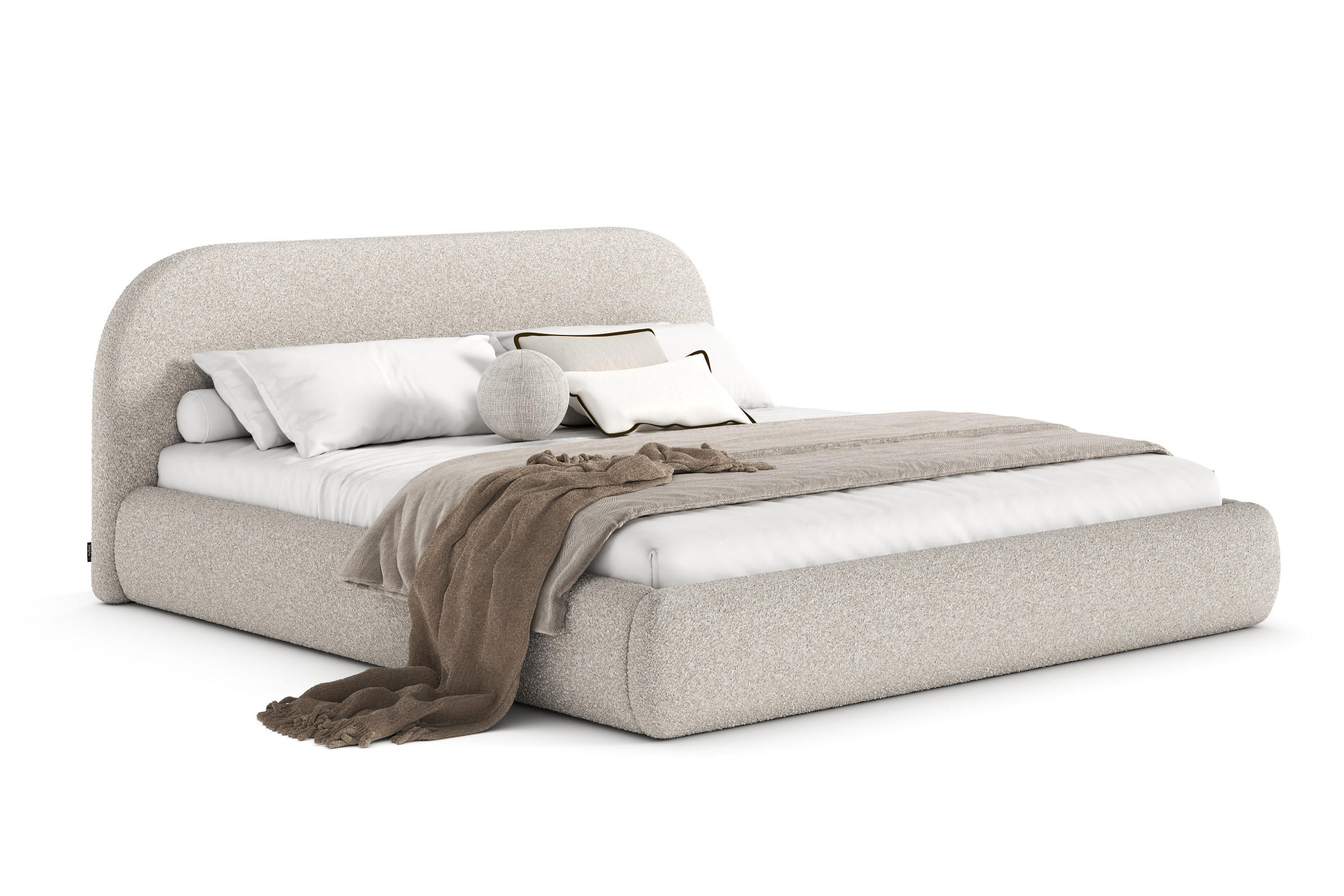 POLSTERBETT LIVV mit Bettkasten, Doppelbett - 160x200 cm - Beige/Naturfarben, Holz/Textil (160/200cm) - mybed.