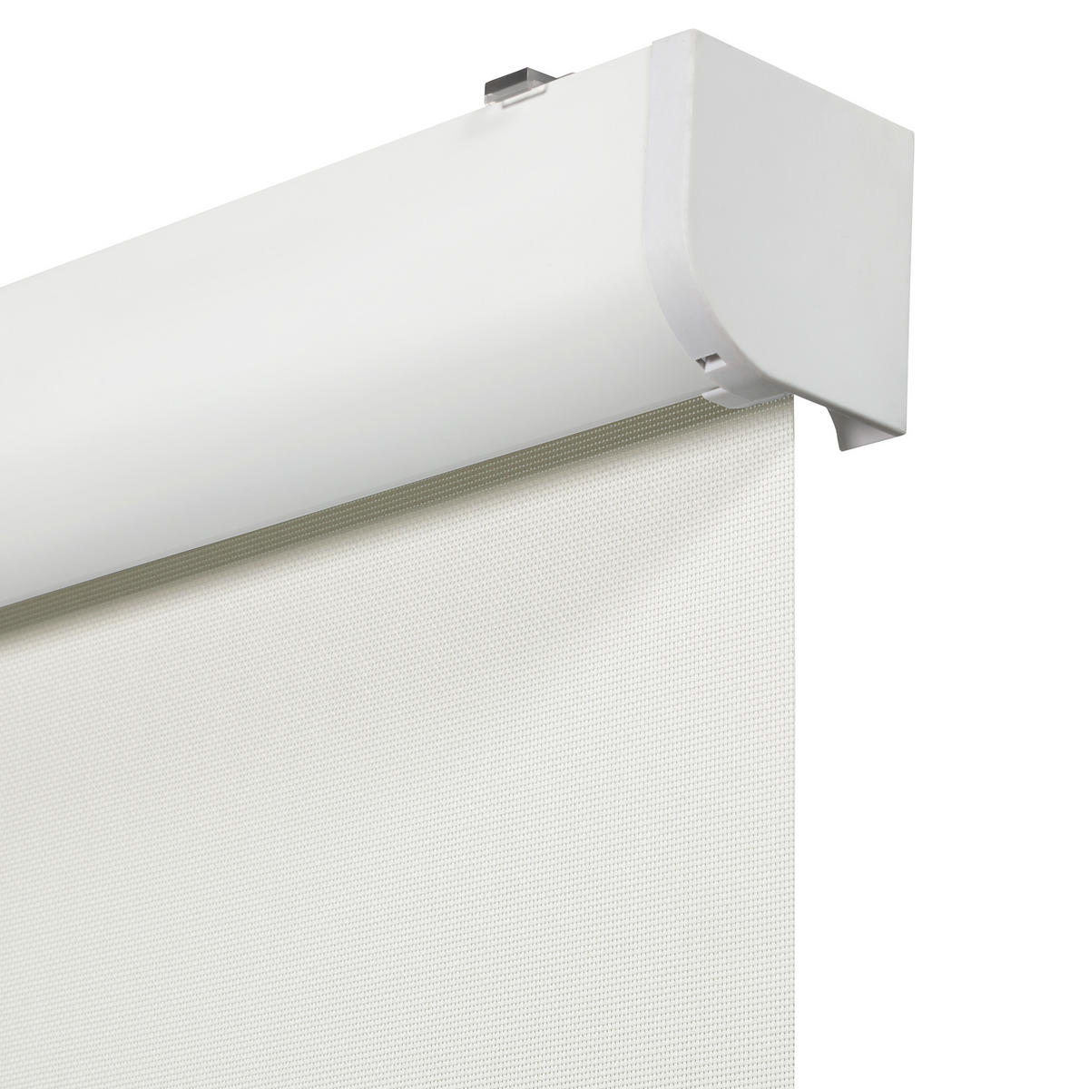 SEITENZUGROLLO motorisiert mit Kassette - Weiß, Textil (105/190/190cm) - VIEWTEX
