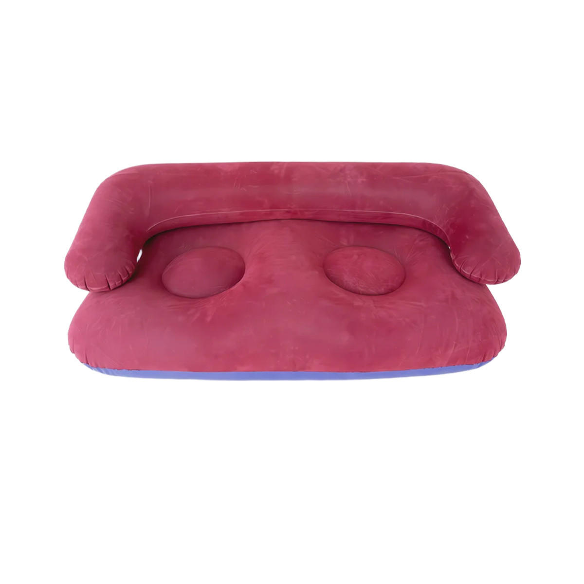 LUFTSOFA，AUFBLASBARES SOFA, 140/75/50cm Blau+Rot - Multicolor, Kunststoff (75/50/140cm)