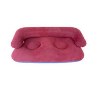 LUFTSOFA，AUFBLASBARES SOFA, 140/75/50cm Blau+Rot - Multicolor, Kunststoff (75/50/140cm)