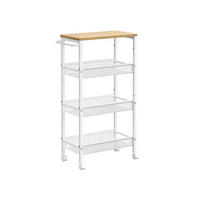 ROLLWAGEN CASTRIES - Weiß, Holzwerkstoff (45.5/77/22cm) - Hansiro