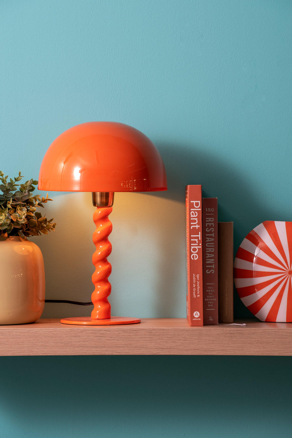 TISCHLAMPE Prisa 25/25/39 cm - Orange, Metall (25/25/39cm) - Leitmotiv