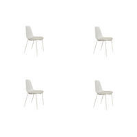 ESSZIMMERSTUHL Jeffrey - Weiß - 48.5/49/88 cm - 4er-Set - Weiß, Kunststoff (49/88/48.5cm)