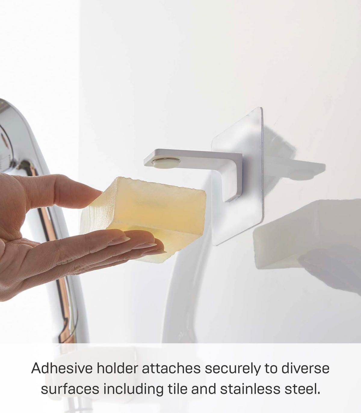 WANDSEIFENHALTER Magnet weiß 7/7/5,5 cm - Weiß, Kunststoff (7/7/5.5cm) - Yamazaki