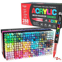ACRYLSTIFTE Set 288 Farben - Multicolor, Kunststoff (14.7/16.7/33cm)