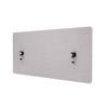 AKUSTIK-TISCHTRENNWAND Grau - Grau, Textil (120/60/2cm) - MCW