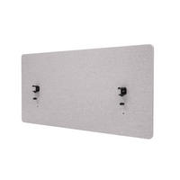 AKUSTIK-TISCHTRENNWAND Grau - Grau, Textil (120/60/2cm) - MCW