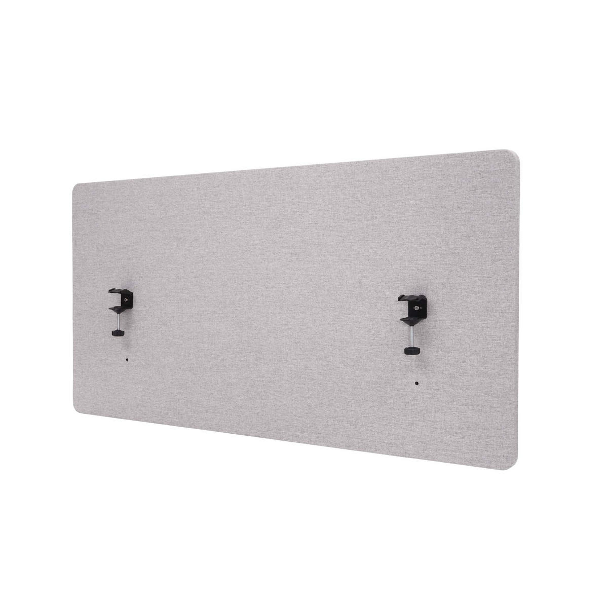 AKUSTIK-TISCHTRENNWAND Grau - Grau, Textil (120/60/2cm) - MCW