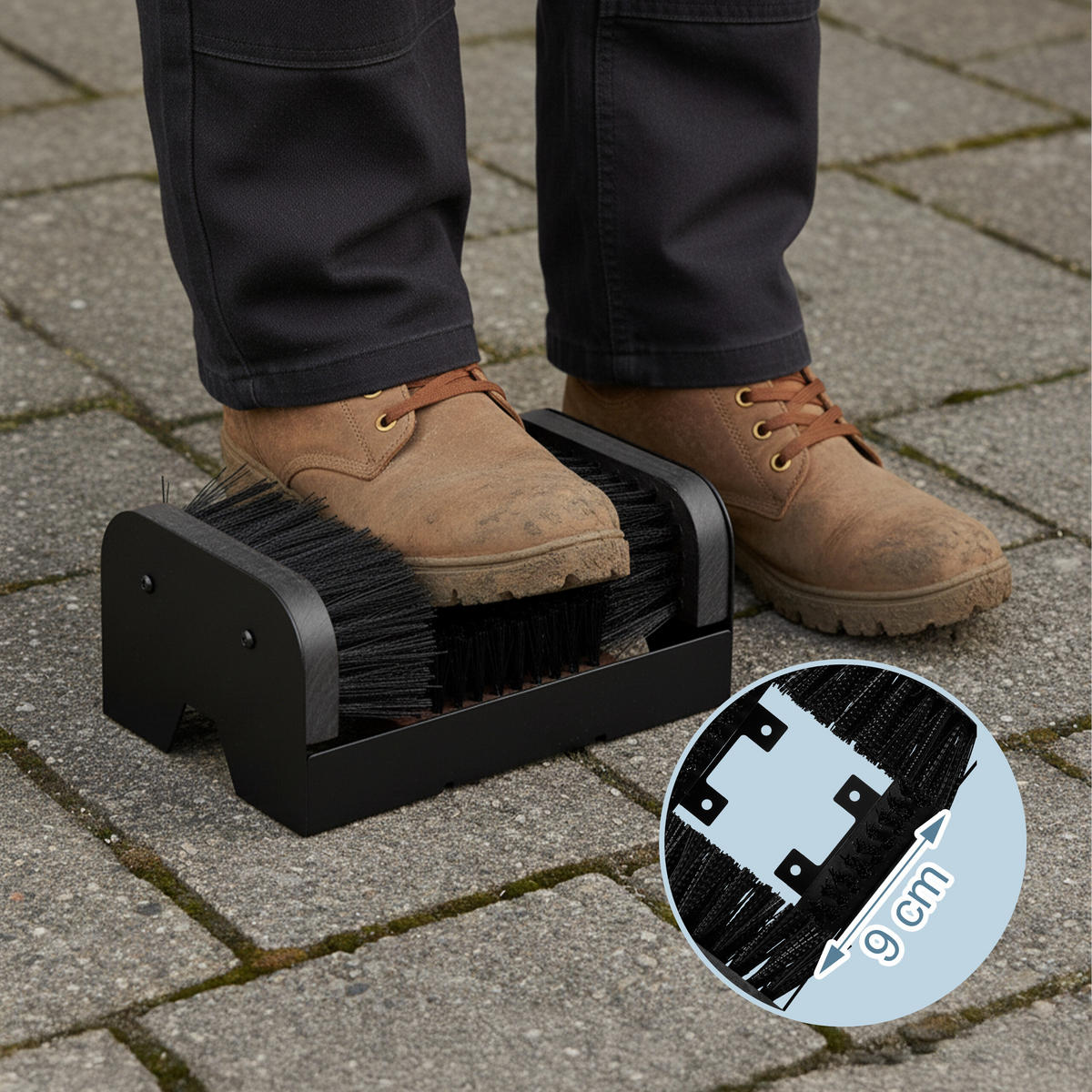 SCHUHABSTREIFER - Schwarz, Holz/Kunststoff (23/10/15.5cm) - Relaxdays