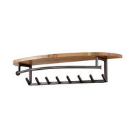 GARDEROBE LUANA Schwarz Akazie - Schwarz, Metall (100/20/30cm) - KAWOLA
