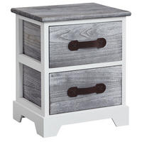 NACHTTISCH SALERNO - Weiß, Holz (35/41/27cm) - CARO-Möbel