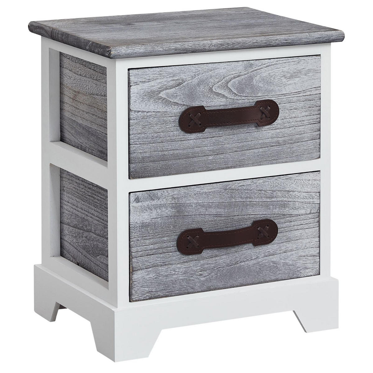 NACHTTISCH SALERNO - Weiß, Holz (35/41/27cm) - CARO-Möbel