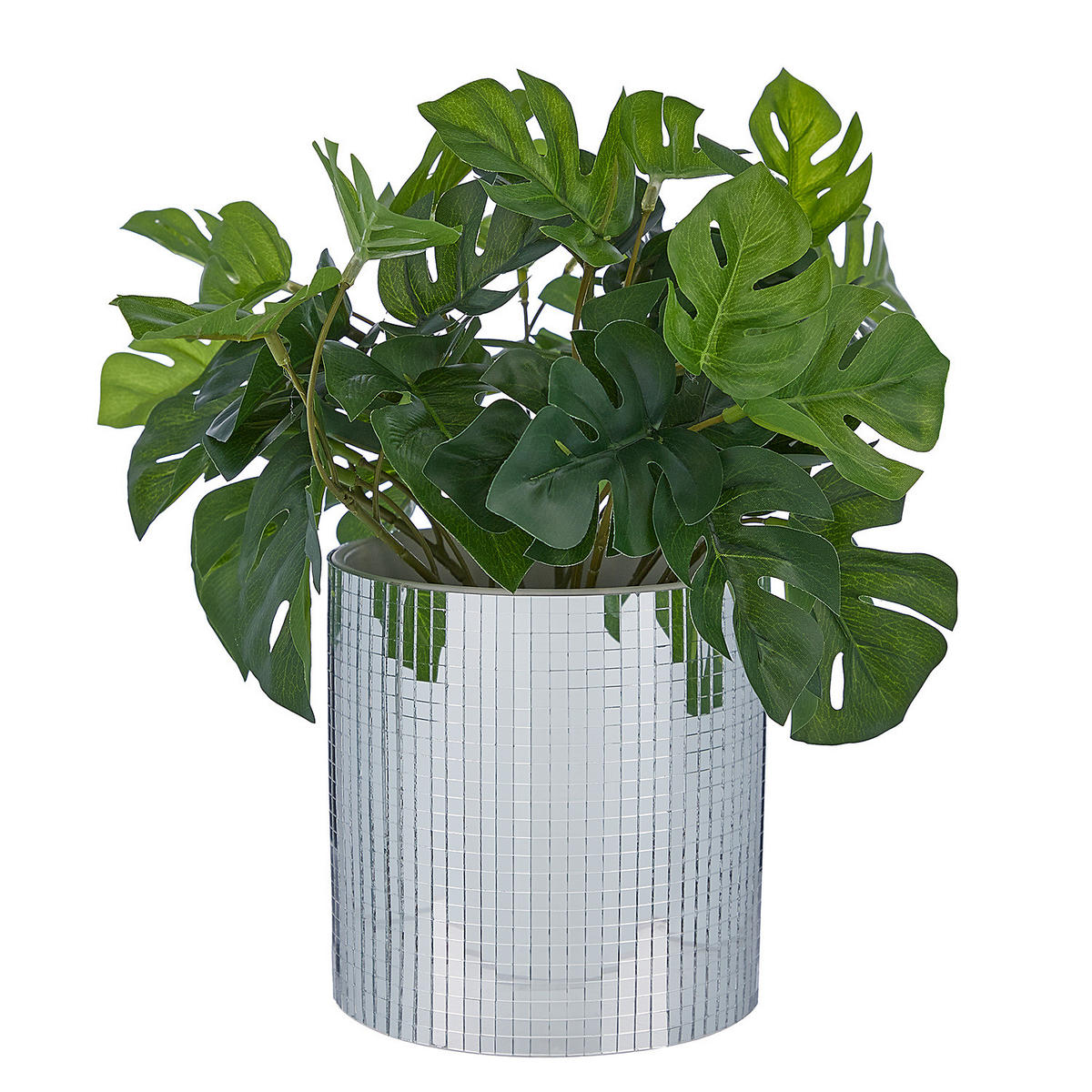 BLUMENTOPF Disco - Silberfarben, Keramik (11cm) - Butlers