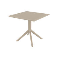 GARTENTISCH Sylt 80 cm taupe - Taupe, Kunststoff (74/80/80cm) - TPFGarden