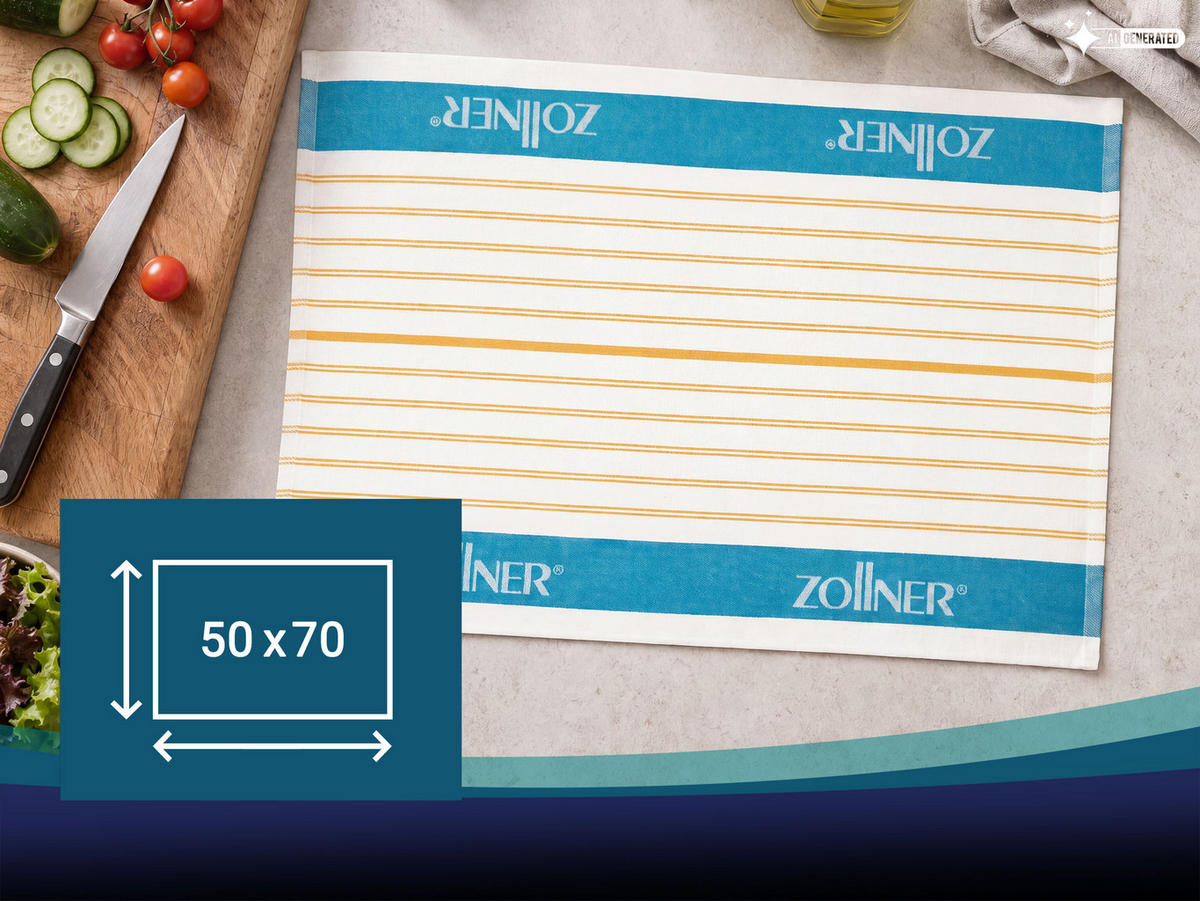 GESCHIRRTÜCHER, 5er-Set, 50x70 cm, 100% Baumwolle, bunt - Multicolor, Textil (50/70cm) - Zollner