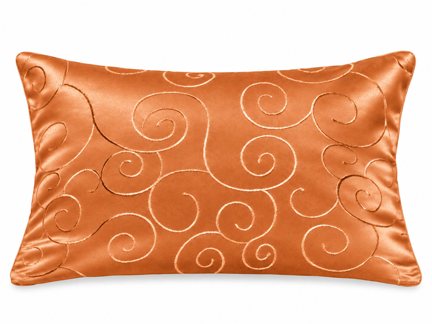 KISSENBEZUG 30x50 cm Orange Damast Circle - Orange, Textil (30/50cm) - TiborTex