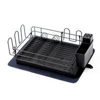 GESCHIRR-ABTROPFGESTELL 15x42x31cm Metall - Schwarz, Metall (42/15/31cm) - CHEFGASTRO