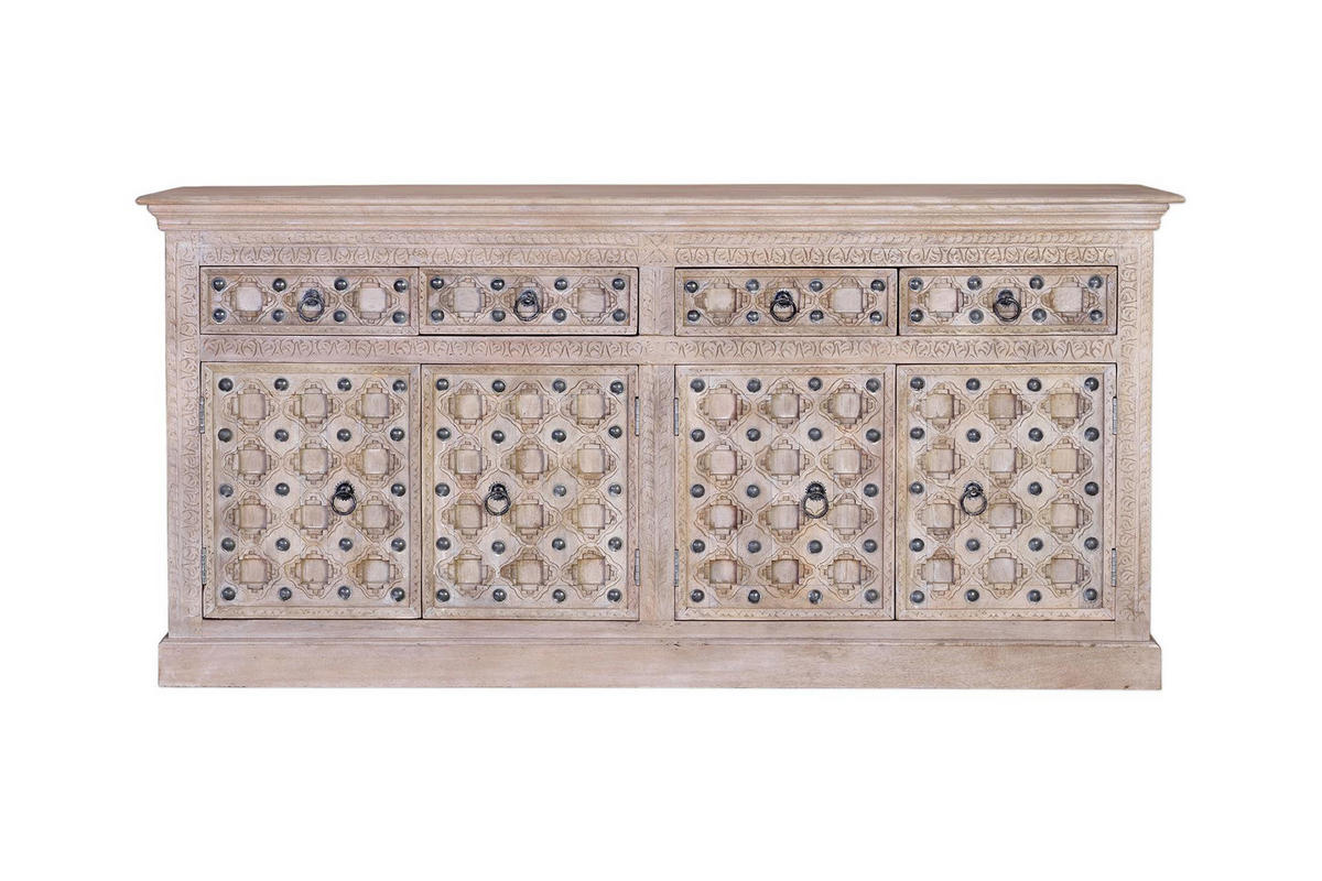 SIDEBOARD aus Mangoholz - Braun, Holz (40/92/190cm) - Giner y Colomer