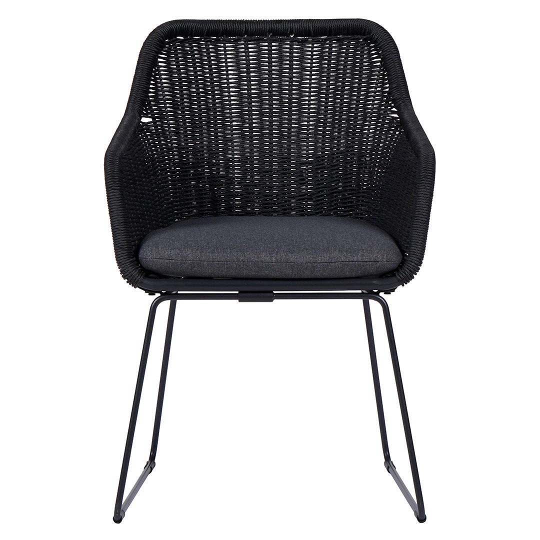 GARTENSTUHL, Sif, Grau, Rattan, 56 x 65 x 84 cm - Grau, Naturmaterialien (56/84/65cm) - ebuy24